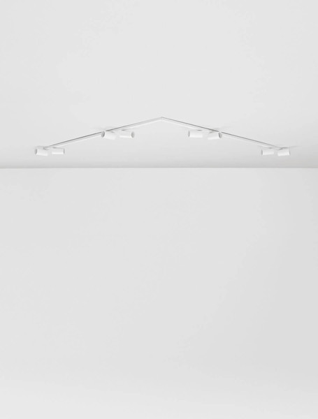 Nova Luce Deckenleuchte Oso schwenkbar 8-flammig 8xGU10 Weiß Aluminium 300x8cm 9030919