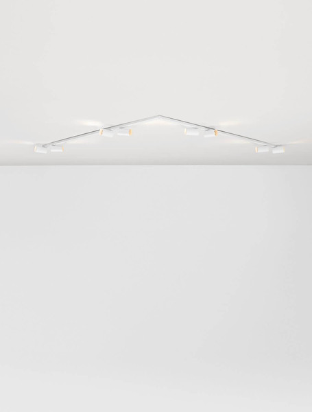 Nova Luce Deckenleuchte Oso schwenkbar 8-flammig 8xGU10 Weiß Aluminium 300x8cm 9030919