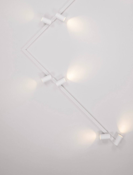 Nova Luce Deckenleuchte Oso schwenkbar 8-flammig 8xGU10 Weiß Aluminium 300x8cm 9030919