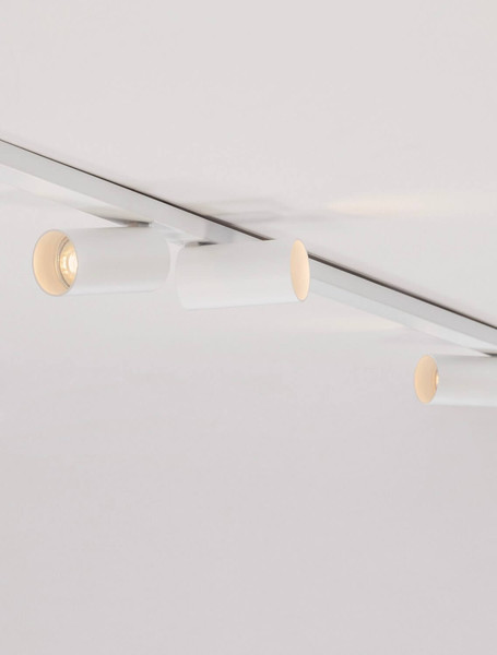 Nova Luce Deckenleuchte Oso schwenkbar 8-flammig 8xGU10 Weiß Aluminium 300x8cm 9030919