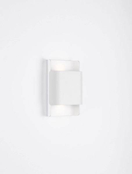 Nova Luce LED Außen-Wandleuchte Nocta 10W warmweiss 3000K IP54 salzwasserfest Weiß Aluminium 18x13cm 9030923
