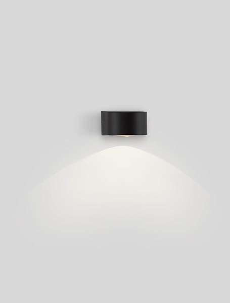 Nova Luce LED Außen-Wandleuchte Opera 6W warmweiss 3000K IP54 salzwasserfest Anthrazit Aluminium 11x10cm 9030940