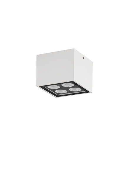 Nova Luce LED Außen-Deckenleuchte Jax 8W warmweiss 3000K IP54 salzwasserfest Weiß Aluminium 8x8cm 9030948