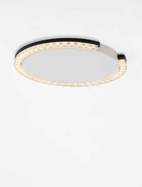 Nova Luce LED Deckenleuchte Greamy dimmbar 21W warmweiss 3000K Schwarz Aluminium Ø46cm 9030962