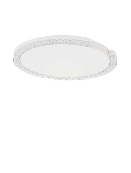 Nova Luce LED Deckenleuchte Greamy dimmbar 21W warmweiss 3000K Weiß Aluminium Ø46cm 9030963