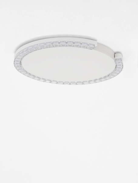 Nova Luce LED Deckenleuchte Greamy dimmbar 21W warmweiss 3000K Weiß Aluminium Ø46cm 9030963