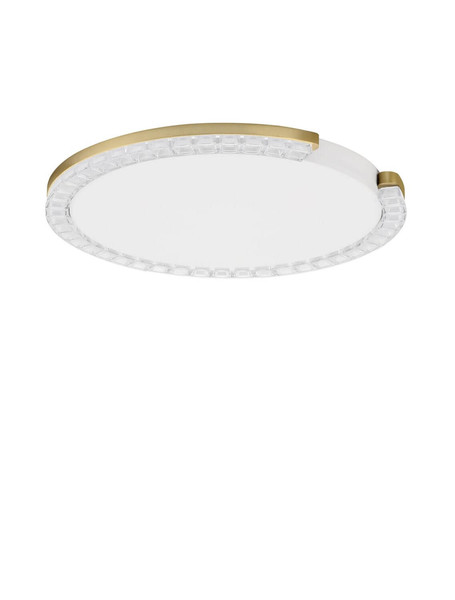 Nova Luce LED Deckenleuchte Greamy dimmbar 21W warmweiss 3000K Gold Aluminium Ø46cm 9030964