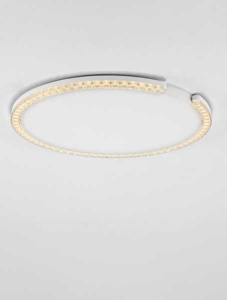 Nova Luce LED Deckenleuchte Greamy dimmbar 30W warmweiss 3000K Weiß Aluminium Ø65cm 9030966