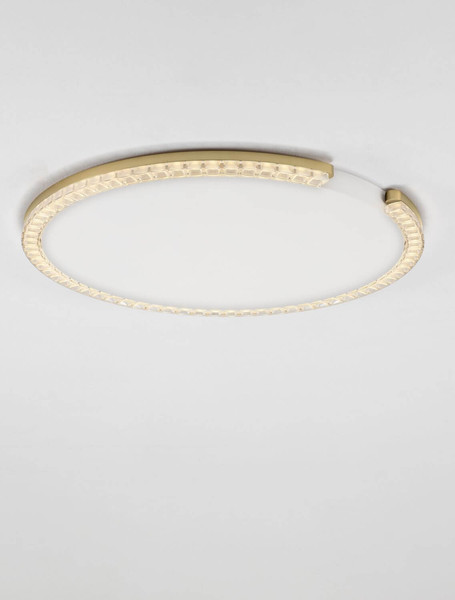 Nova Luce LED Deckenleuchte Greamy dimmbar 30W warmweiss 3000K Gold Aluminium Ø65cm 9030967