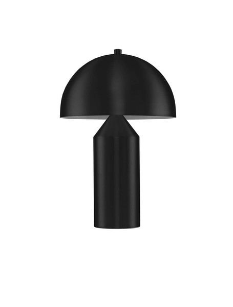 Nova Luce Tischleuchte Bolt E27 Schwarz Metall Ø25cm 9050172