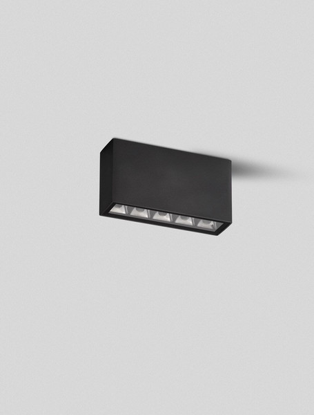 Nova Luce LED Außen-Deckenleuchte Jax 7W warmweiss 3000K IP65 Schwarz Aluminium 14x8cm 9050703