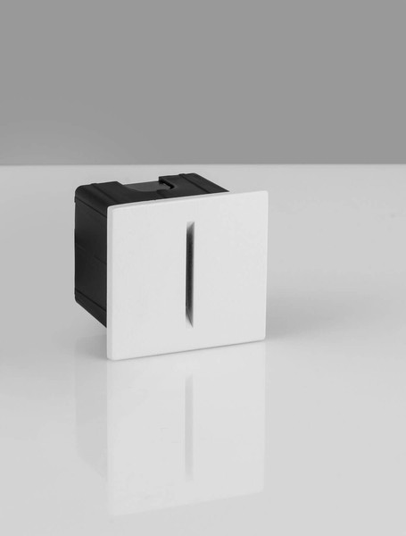 Nova Luce LED Wandeinbauleuchte Aizen 3W warmweiss 3000K IP65 Weiß Aluminium 7x6,5cm 9050709