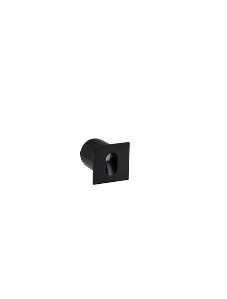 Nova Luce LED Wandeinbauleuchte Cael 3W warmweiss 2700K IP65 Anthrazit Aluminium 7,5x7cm 9050711