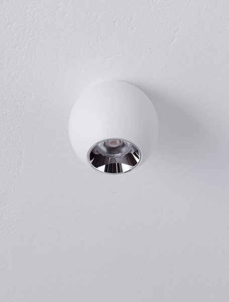 Nova Luce LED Deckenleuchte Nano 13W warmweiss 3000K Weiß Aluminium Ø8,5cm 9052028