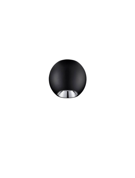 Nova Luce LED Deckenleuchte Nano 13W warmweiss 3000K Schwarz Aluminium Ø8,5cm 9052029