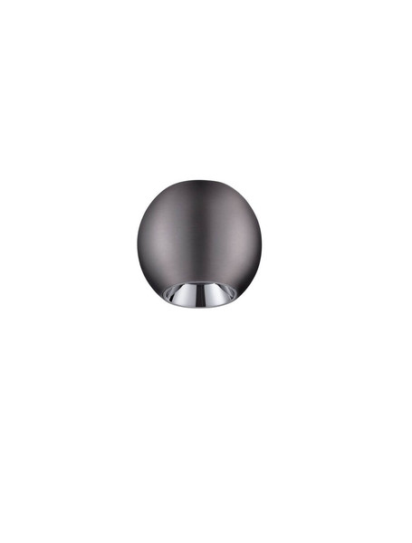 Nova Luce LED Deckenleuchte Nano 13W warmweiss 3000K Grau Aluminium Ø8,5cm 9052031