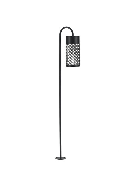 Nova Luce LED Wegeleuchte Motley 9W warmweiss 3000K IP65 salzwasserfest Schwarz Aluminium 100cm 9060230