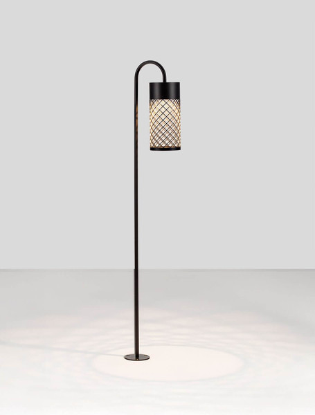 Nova Luce LED Wegeleuchte Motley 9W warmweiss 3000K IP65 salzwasserfest Schwarz Aluminium 100cm 9060230