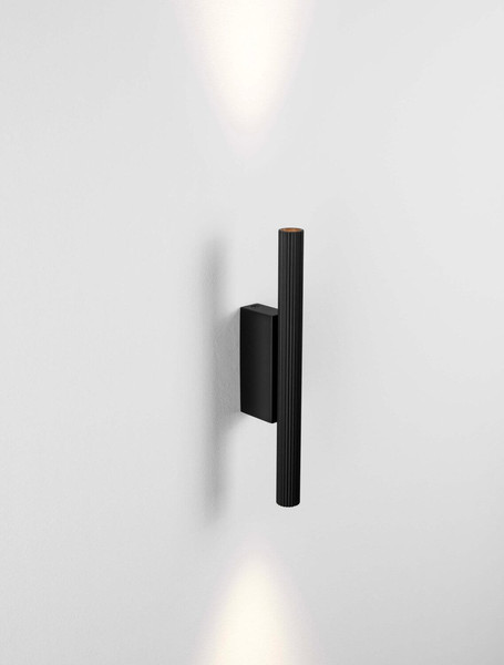 Nova Luce LED Wandleuchte Paron 8W warmweiss 3000K Schwarz Aluminium 30x7cm 9060234