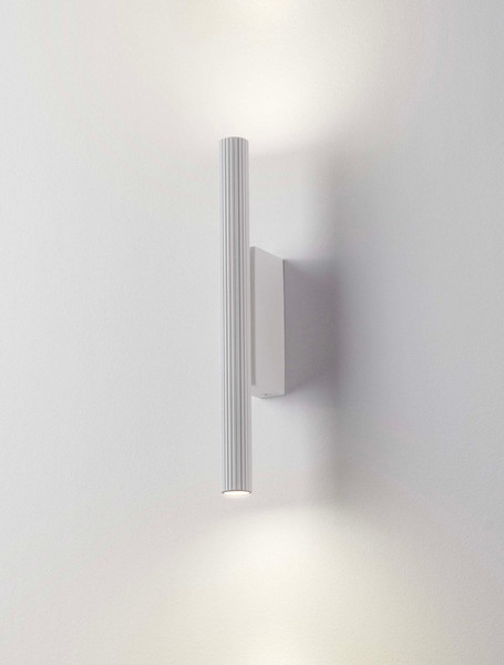 Nova Luce LED Wandleuchte Paron 8W warmweiss 3000K Weiß Aluminium 30x7cm 9060235