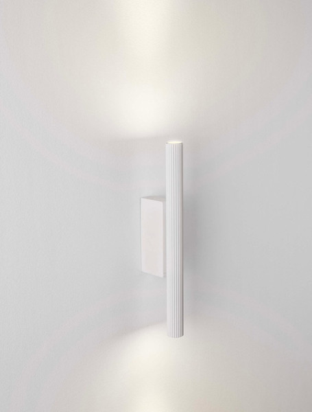 Nova Luce LED Wandleuchte Paron 8W warmweiss 3000K Weiß Aluminium 30x7cm 9060235