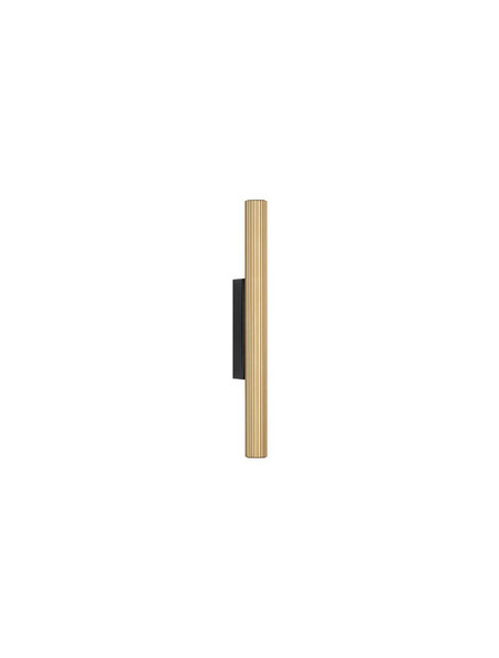 Nova Luce LED Wandleuchte Paron 8W warmweiss 3000K Schwarz Gold Aluminium 30x7cm 9060236