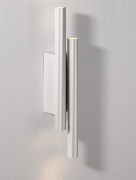 Nova Luce LED Wandleuchte Paron 15W warmweiss 3000K Weiß Aluminium 38x7cm 9060238