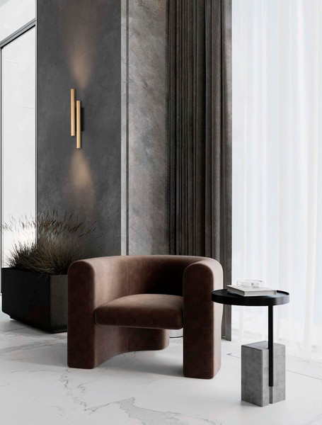 Nova Luce LED Wandleuchte Paron 15W warmweiss 3000K Schwarz Gold Aluminium 38x7cm 9060239