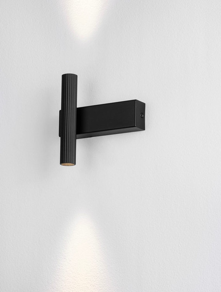 Nova Luce LED Wandleuchte Paron 6W warmweiss 3000K Schwarz Aluminium 15x15cm 9060240