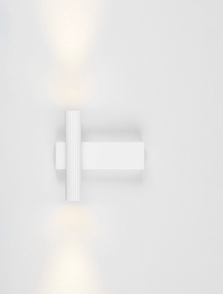Nova Luce LED Wandleuchte Paron 6W warmweiss 3000K Weiß Aluminium 15x15cm 9060241
