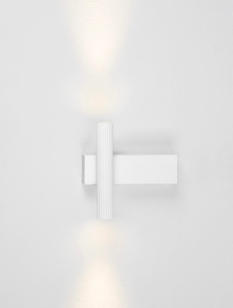 Nova Luce LED Wandleuchte Paron 6W warmweiss 3000K Weiß Aluminium 15x15cm 9060241