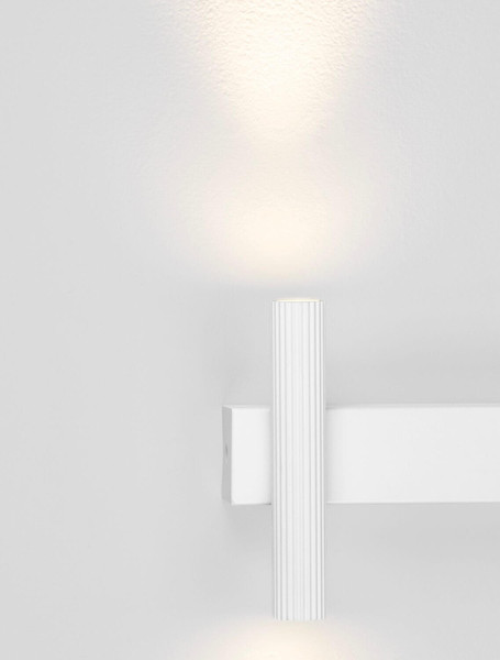 Nova Luce LED Wandleuchte Paron 6W warmweiss 3000K Weiß Aluminium 15x15cm 9060241