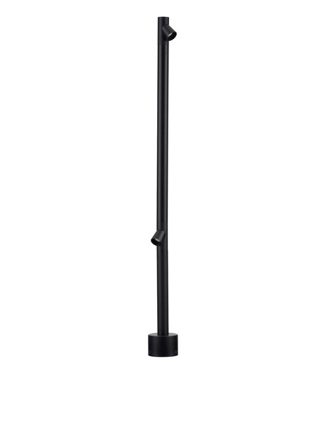 Nova Luce LED Wegeleuchte Lord drehbar 8W warmweiss 3000K IP65 salzwasserfest Schwarz Aluminium 90cm 9060248