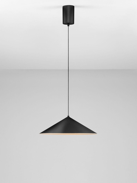 Nova Luce LED Pendelleuchte Lui 12W warmweiss 3000K Schwarz Stahl Aluminium Ø40cm 9060253