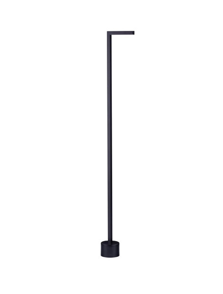 Nova Luce LED Wegeleuchte Pipe 4W warmweiss 3000K IP65 salzwasserfest Schwarz Aluminium 95cm 9060261
