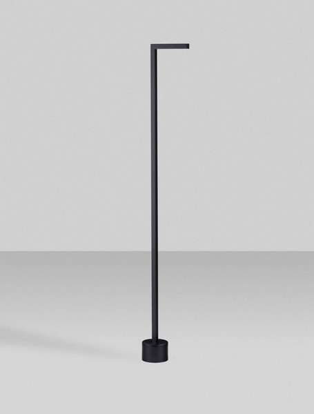 Nova Luce LED Wegeleuchte Pipe 4W warmweiss 3000K IP65 salzwasserfest Schwarz Aluminium 95cm 9060261
