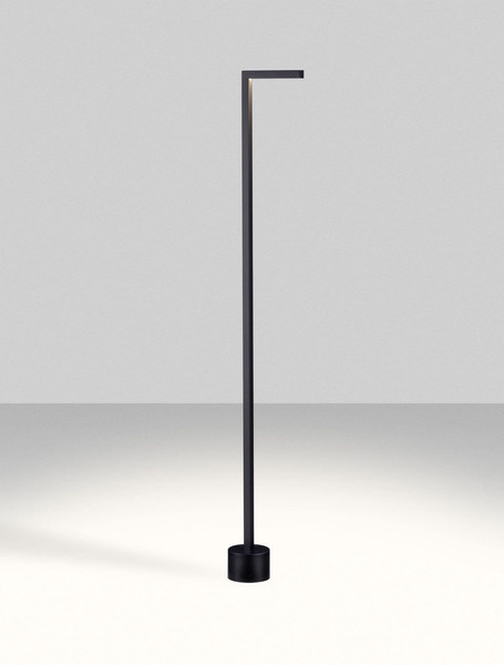 Nova Luce LED Wegeleuchte Pipe 4W warmweiss 3000K IP65 salzwasserfest Schwarz Aluminium 95cm 9060261
