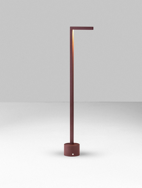 Nova Luce LED Wegeleuchte Pipe 4W warmweiss 3000K IP65 salzwasserfest Cortenstahl Aluminium 65cm 9060264