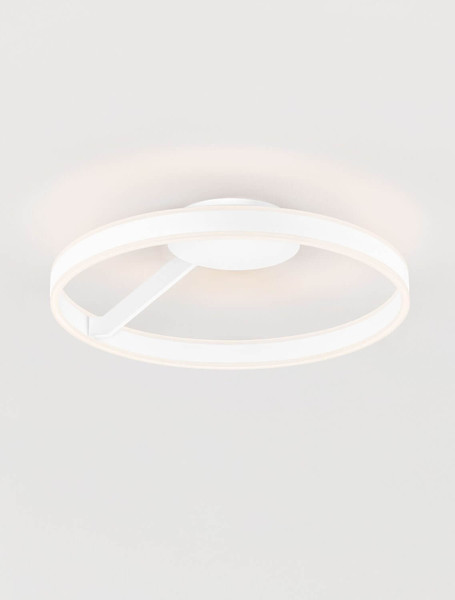 Nova Luce LED Deckenleuchte Bianco dimmbar 40W CCT warm-/neutralweiss 2700/3000/4000K Weiß Aluminium Ø60cm 9060286