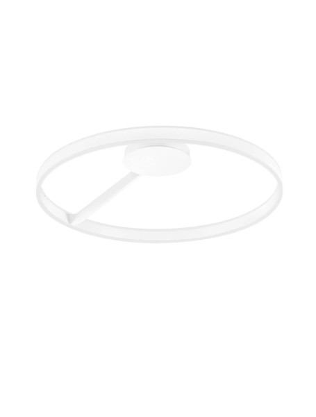 Nova Luce LED Deckenleuchte Bianco dimmbar 48W CCT warm-/neutralweiss 2700/3000/4000K Weiß Aluminium Ø80cm 9060288