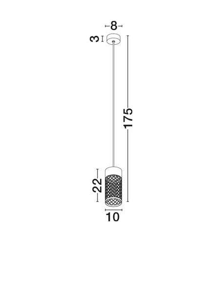 Nova Luce LED Außen-Pendelleuchte Motley 9W warmweiss 3000K IP65 salzwasserfest Cortenstahl Aluminium Ø10cm 9060322
