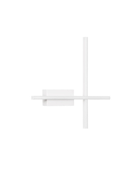 Nova Luce LED Wandleuchte Quam dimmbar 14W warmweiss 3200K Weiß Stahl Aluminium 41x41cm 9081815