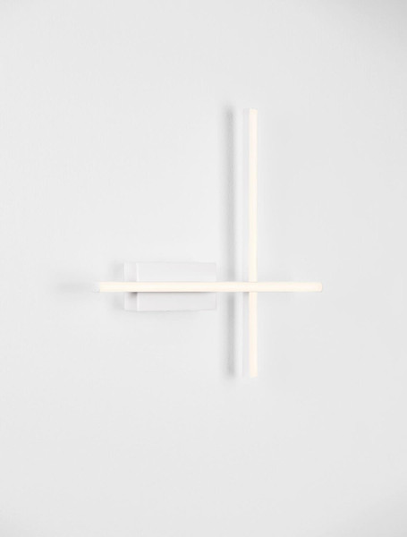 Nova Luce LED Wandleuchte Quam dimmbar 14W warmweiss 3200K Weiß Stahl Aluminium 41x41cm 9081815