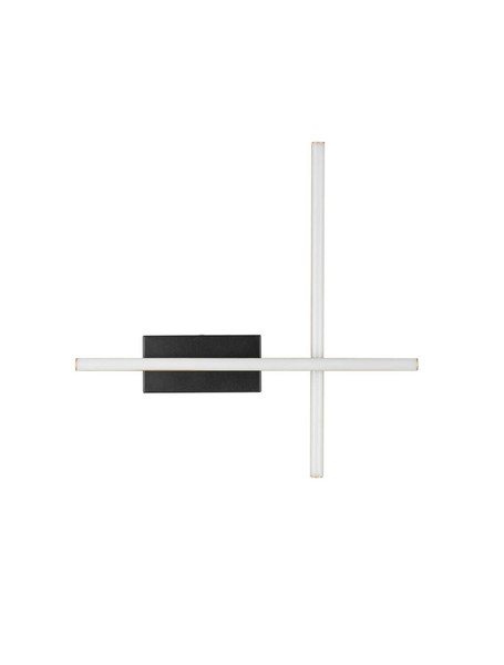 Nova Luce LED Wandleuchte Quam dimmbar 14W warmweiss 3200K Schwarz Gold Stahl Aluminium 41x41cm 9081816