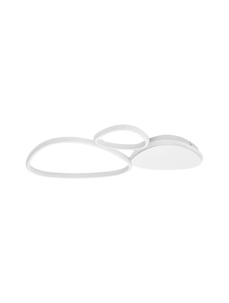 Nova Luce LED Deckenleuchte Altus dimmbar 31W warmweiss 3000K Weiß Aluminium 62x43cm 9081828