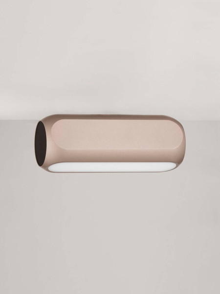 Nova Luce LED Deckenleuchte Elli dimmbar 11W warmweiss 3000K Champagnergold Schwarz Aluminium 17x6cm 9088112