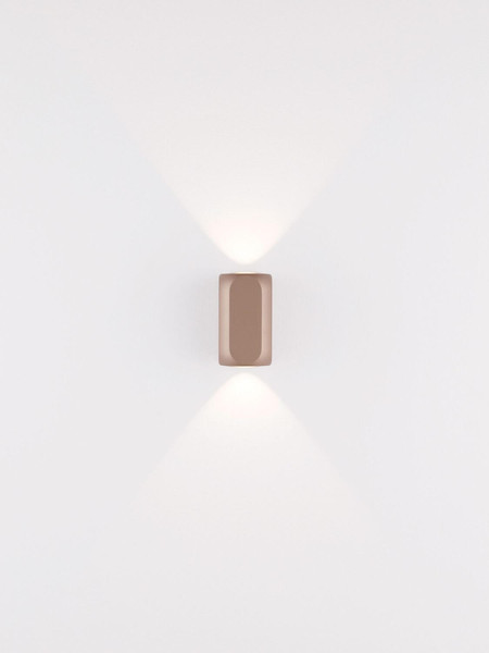 Nova Luce LED Wandleuchte Elli 8W warmweiss 3000K Champagnergold Aluminium 10,5x6cm 9088113