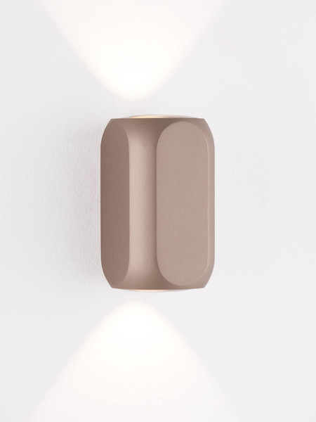 Nova Luce LED Wandleuchte Elli 8W warmweiss 3000K Champagnergold Aluminium 10,5x6cm 9088113