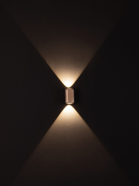 Nova Luce LED Wandleuchte Elli 8W warmweiss 3000K Champagnergold Aluminium 10,5x6cm 9088113