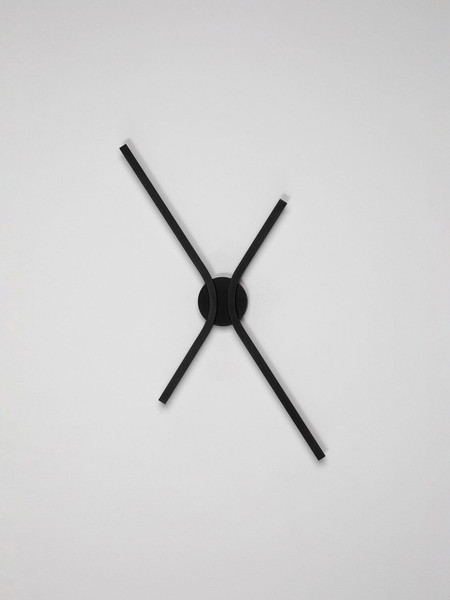 Nova Luce LED Wandleuchte Akro dimmbar 16W CCT warm-/neutralweiss 2700/3000/4000K Schwarz Aluminium 60x35cm 9088118